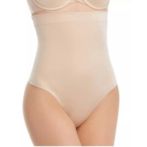 Spanx High-Waisted Suit Your Fancy Shapewear Brief in Champagne Beige W1140 Sz S
